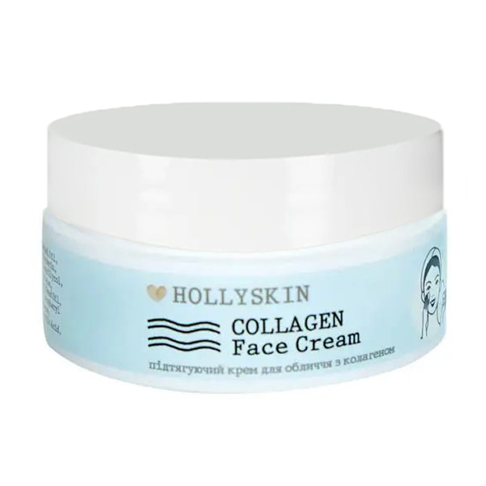 Підтягувальний крем для обличчя Hollyskin Collagen Face Cream з колагеном, 50 мл